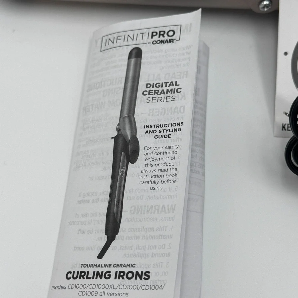 Conair InfinitiPro 1 1/4 Inch Curling Iron‎ Tourmaline Ceramic Hair Curler NEW